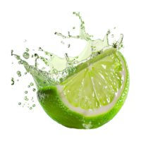 Lemon Splash on Transparent Background png