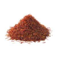 Stack of Red Saffron on Transparent Background png
