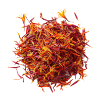 Stack of Red Saffron on Transparent Background png