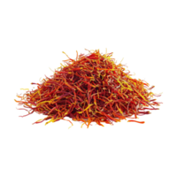 Stack of Red Saffron on Transparent Background png