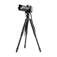DSLR Camera on Tripod on Transparent Background png