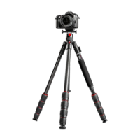 DSLR Camera on Tripod on Transparent Background png