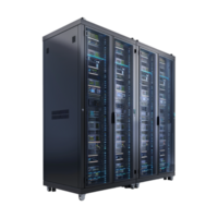 Server Rack in Data Center on Transparent Background png