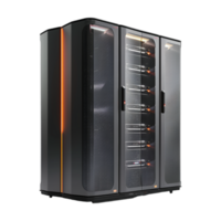 Server Rack in Data Center on Transparent Background png