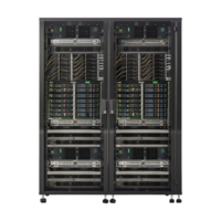 Server Rack in Data Center on Transparent Background png