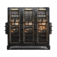 Server Rack in Data Center on Transparent Background png