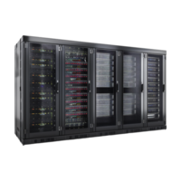 Server Rack in Data Center on Transparent Background png