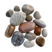 Ocean Stones on Transparent Background png