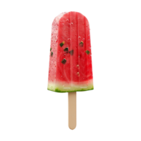 Watermelon Ice Cream on Transparent Background png