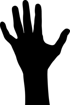 hand silhuett ClipArt design illustration png