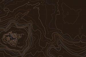 Geometrically designed topographic map featuring contrasting contour lines and elevation details, suitable for mapping mountainous and rugged terrains vector