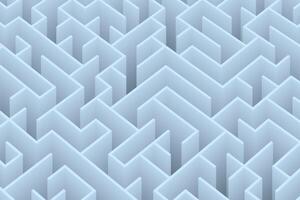Cool ice-blue geometric maze pattern, delivering a crisp and clean design for modern backgrounds or graphics vector