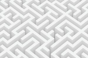 A modern seamless white geometric pattern with interlocking maze-like zigzag lines. Ideal for a sophisticated and minimalist background vector