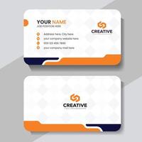 Modern creative simple clean business card or visiting card design template vector