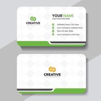 Modern creative simple clean business card or visiting card design template vector