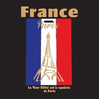 simple hand drawn illustration design of the eiffel tower in paris vector