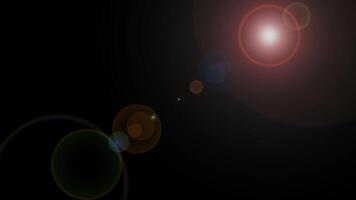 Lens flare light movement, Sun surface and solar flares. Lens Flare Abstract Background video