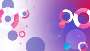Dynamic Geometric Shapes on a Gradient Background with Overlapping Colors video