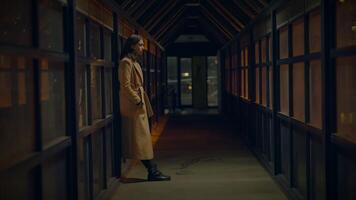 Modern visual with dark gradient and warm highlights blending darkness and warmth harmoniously video