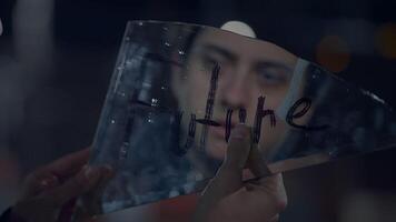 Embracing a Reflective Mood An Introspective Portrait Capturing Deep and Genuine Emotions video