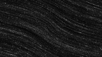Monochrome liquid flowing substance with silver glowing particles, seamless loop. Motion. Endless river of star dust. video