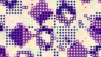 Abstract retro tetris background, construction old fashioned game. Motion. Randomly blinking colorful squares. video