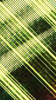 Yellow background. Motion.Bright blots with stripes in the animation that fly in different directions. video