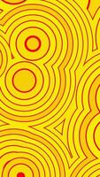 Bright rotating pattern of pulsating circles. Design. Bright background with sharp pulsating circles and rings. Background with lots of moving and pulsating rings on colored background video