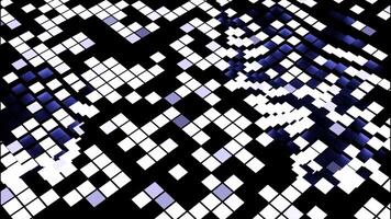 Colorful wave like motion of squared surface, seamless loop. Design. Moving up and down texture of squares tiles. video