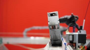 Working with fine metal. Media.Improved equipment at the factory for working with complex small metal. video