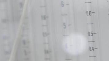 The concept of medicine. Action.Empty syringes stored in the cold with different capacities video