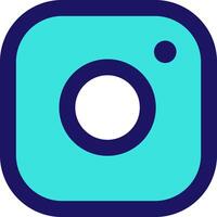 instagram icon line application software set vector