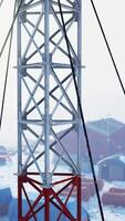 View of old antarctic base at South Pole Station in Antarctica video
