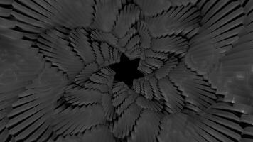 Blue and gray background.Motion.A bright phone is like looking into a kaleidoscope in an abstraction that moves in a circle in one direction. video