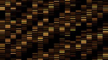 Wide vertical lines with flicker and gradient effect. Motion. Abstract technology background of glowing colorful snake like lines, seamless loop. video