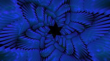 Blue and gray background.Motion.A bright phone is like looking into a kaleidoscope in an abstraction that moves in a circle in one direction. video