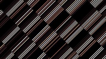 Blinking glitch effect with narrow lines on a black background, seamless loop. Motion. Brown flickering stripes. video