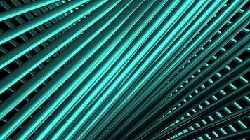 Hypnotic animation with curved linear design. Motion. 3D lines bend in space with hypnotic effect. Abstract curved construction of 3D lines in computer space video