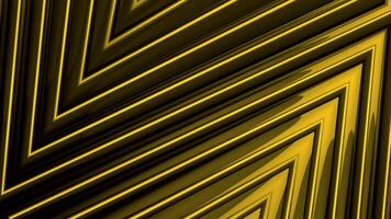 Abstract background with multicolored moving stripes. Motion. Optical illusion with abstract moving golden triangular shapes, seamless loop. video