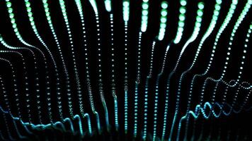 Design futuristic LED light patterns on a dark background for an engaging project. Design video