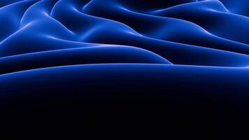 Immerse yourself in the calming allure of deep blue waves within a sleek, minimalist art backdrop. Design video
