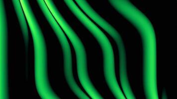 Vibrant background with abstract green and black wavy lines, creating a modern look. Design video