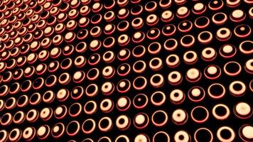 Musical disco background with pulsating dots. Design. Beautiful disco background with pulsating dots and rings. Lot of 3d points on surface pulsate and change with rings video