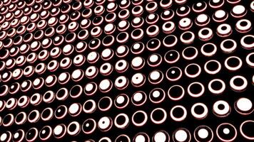 Musical disco background with pulsating dots. Design. Beautiful disco background with pulsating dots and rings. Lot of 3d points on surface pulsate and change with rings video