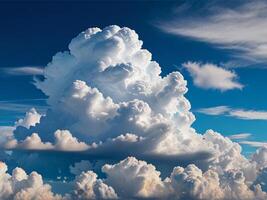 Beuatiful Clouds Pattern in Clear Sky photo