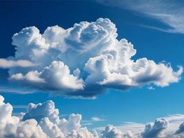 Beuatiful Clouds Pattern in Clear Sky photo