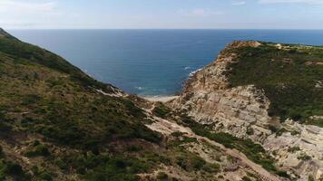 Beautiful Nature Landscape. Sea Cliff Aerial View video