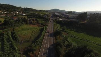 Coutry Road Aerial View video