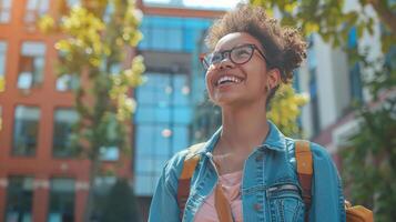 a student making a comeback on campus photo
