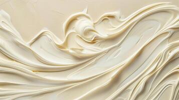cream with an open texture, on beige background, in the style of carl kleiner, contour line, brushstrokeintensive, luminosity of water, chris labrooy, matte photo